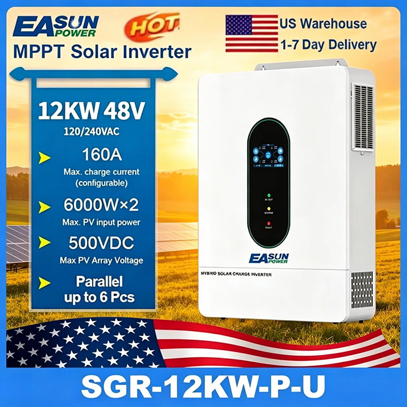 Grid Tie Inverter Limiter 2000W - EASUN POWER 120V/110V 12KW hybrid solar