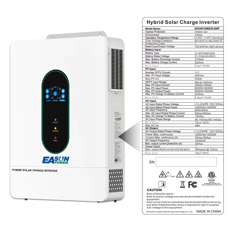EASUN POWER 12000W 12KW 120V/1 - огляд і ціна Grid Tie Inverter Limiter 2000W