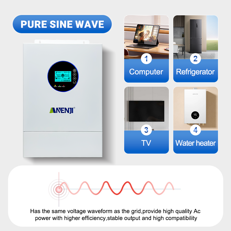 ANENJI Split Phase 12KW 48V Hy - огляд і ціна Off Grid Solar Inverter 48V 6000W